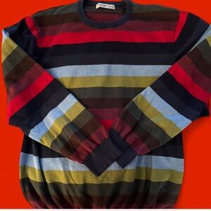 Old Navy Multicolor Striped Crewneck Sweater